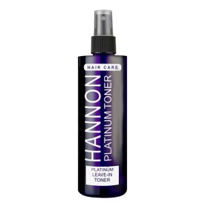 HANNON Platinum Leave-In Toner 250ml - For Blond and Grey Hair, Removes Yellow and Brassy Tones