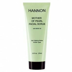 HANNON Mother of Pearl Facial Scrub 75ml - Granular Exfoliator and Skin Texture Refiner