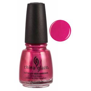 International Flare China Glaze Mid Tone Pink Shimmer Nail Varnish