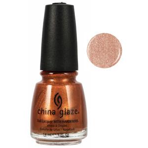 In Awe Of Amber China Glaze Gold Brown Shimmer Nail Varnish