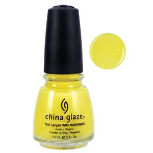 Sunshine China Glaze Yellow Glitter Nail Varnish