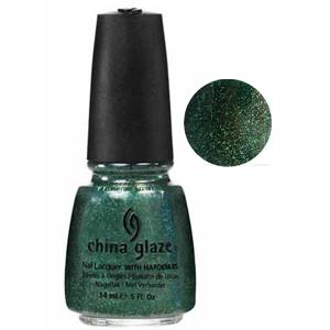 Glittering Garland China Glaze Green Glitter Nail Varnish
