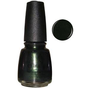 Gussied Green China Glaze Dark Green Shimmer Nail Varnish
