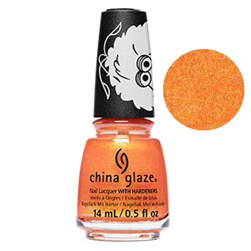 Ernie your Stripes Sesame China Glaze Sesame Street Collection Nail Varnish 14ml in Orange Shimmer