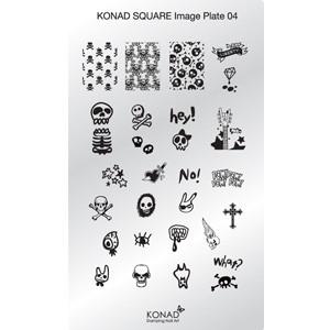 Konad Square Image Nail Plate 04