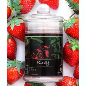 C4O-0007 - Ruby Scented Candle in Glass Jar – 150 ml