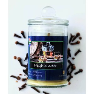 C4O-0015 - Suede Scented Candle in Glass Jar – 150 ml