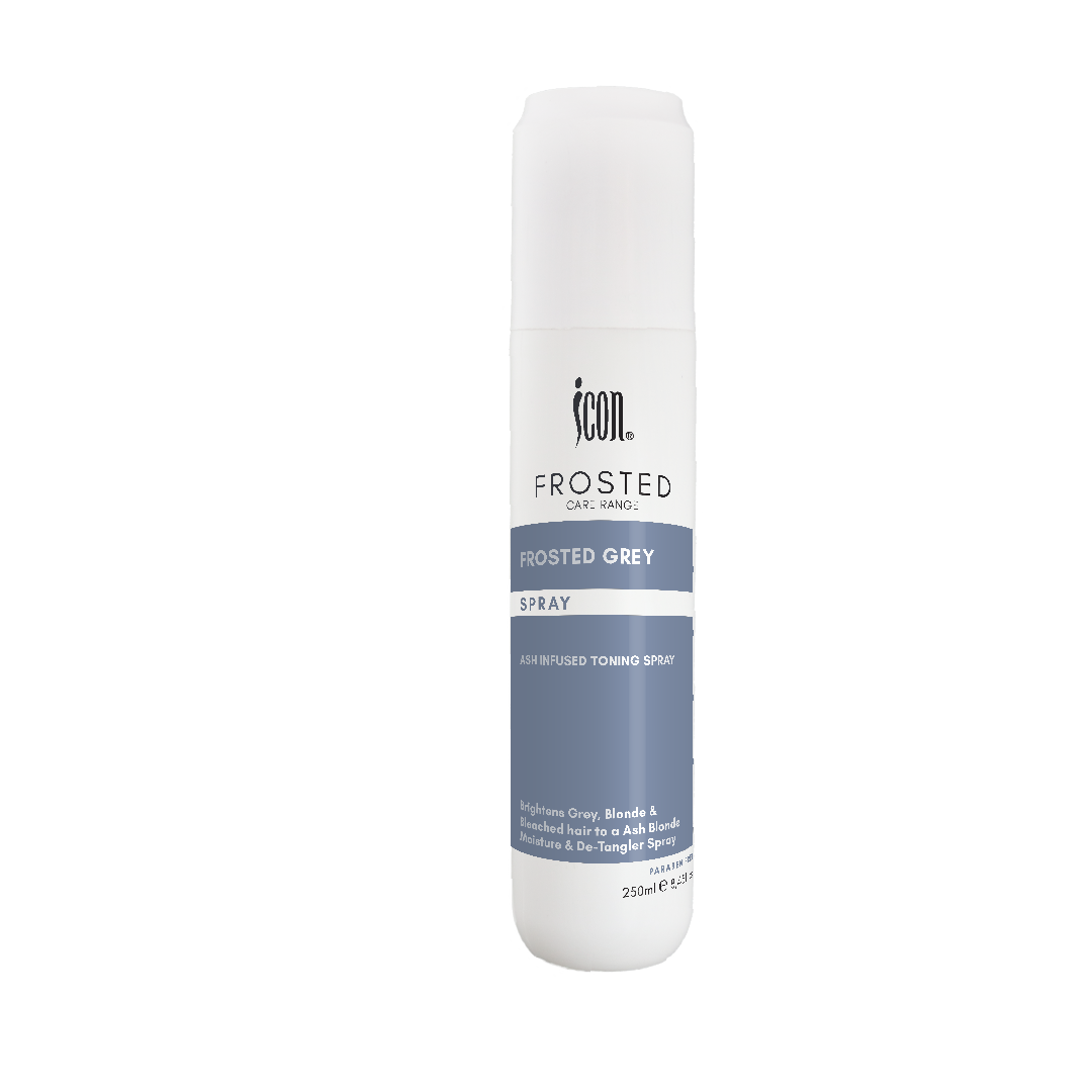 ICON Frosted Grey Spray 250ml - Toning spray, Enhance and brighten grey, blonde, and bleached hair to a grey or ash blonde - Image 2