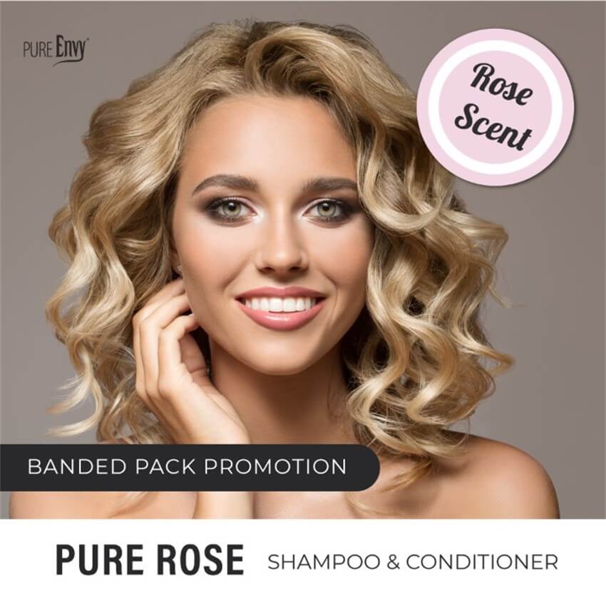 PureEnvy Pure Rose Duo Pack (Shampoo and Conditioner 250ml) - Image 3