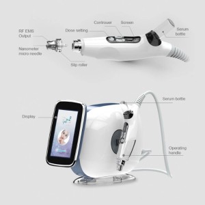 Alternative view of HiTechBeauty - 3 in 1 RF Fractional Mesotherapy & Face Lift Device (RF + EMS + Meso) Nano Gun - Home Use