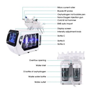 Alternative view of HiTechBeauty - 6 in 1 Oxygen / Dermabrasion / Hydroderm Facial machine (Hydrogen & Oxygen)