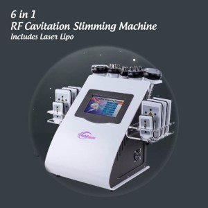 HiTechBeauty - 6 in 1 RF Cavitation slimming machine with laser lipo