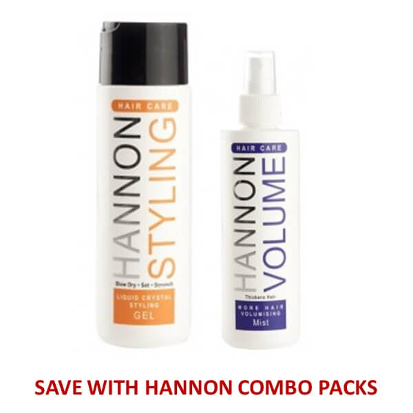 HANNON Volume Styling Duo Pack (Liquid Crystal Styling Gel & More Hair Volumising Mist) - Volumizing