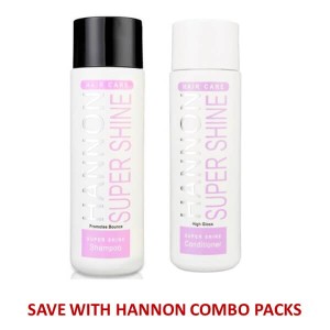 HANNON Super Shine Duo Pack (Shampoo 250ml & Conditioner) - Enriched Hydration, Improves Shine