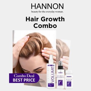HANNON Anti Hairloss Trio Pack (Hair Loss Capsules, Scalp Therapy Treatment, Hair Growth Folicle Booster)