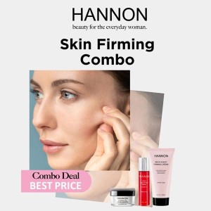 HANNON Normalising & Firming Trio Pack (Liquid Face Lifting Serum, Hydralite Moisturiser, Neck & Bust Firming Crème)