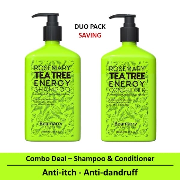 Combo-2 - Beamarry Rosemary Tea Tree Energy Shampoo & Conditioner 380ml