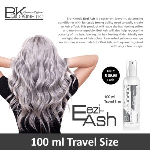 Bio-Kinetic Eezi Ash 100ml Travel Size - Leave-In Toning Spray, Creating Maximum Ash Effect, Moisturising Detangler