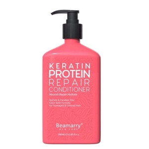 Beamarry Keratin Protein Repair Conditioner 380ml - Nourishing, Repair, Hydrate. Sulfate & Paraben Free, Color Safe Formula for Dry & Damaged Hair