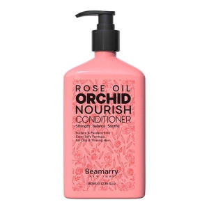 Beamarry Rose Oil Orchid Nourishing Conditioner 380ml - Strength, Balance, Soothe. Sulfate & Paraben Free, Color Safe Formula for Oily & Thinning Hair