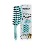 Mycro Keratin OG Detangling Brush - Turquoise (Brush pins contains Argan oil)