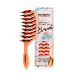 Mycro Keratin OG Detangling Brush - Orange (Brush pins contains Argan oil)