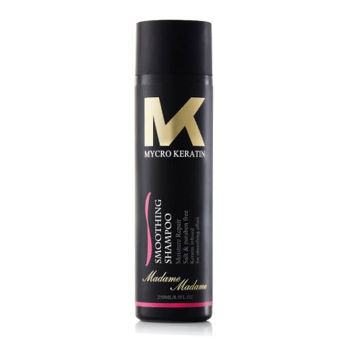 Mycro Keratin Madame Madame Smoothing Shampoo 250ml - Control Frizz with argan oil, keratin & niacinamide