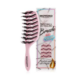 Mycro Keratin OG Detangling Brush - Light Pink (Brush pins contains Argan oil)