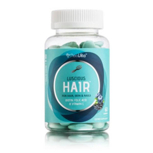 NeoVita - Luscious Hair, Skin & Nails Blueberry 30 Gummies (Extreme Hair Growth Gummies with Biotin, folic acid & Vitamins)