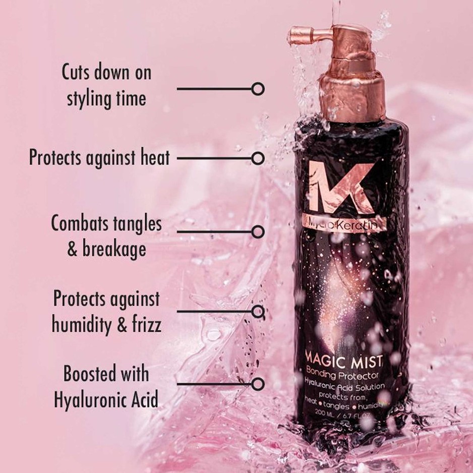 Mycro Keratin Magic Mist 200ml - Bonding Protector Heat Protection for Hair. Enriched with Hyaluronic Acid - Image 2