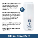 ICON Silk Treatment Conditioner 100ml Travel Size - Revitalizing and strengthening tired hair, excellent detangler