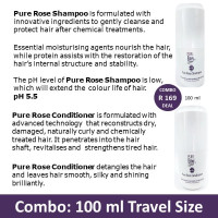 PureEnvy - Travel Pack 100ml Pure Rose Duo (Shampoo and Conditioner 100ml)