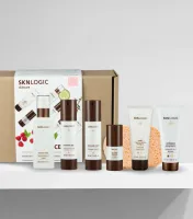SKNLogic - Advance Kit  - Dark Spot Control Kit (Eye Revitalize, Multi Regenerating MasqueExfoliate Enzymatic, Diminish Day, Diminish Night, Renew Mist, and FREE Gauze & Facial Sponges)