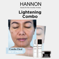 HANNON Skin Lightening - Trio Pack (Gentle Enzyme skin Peeler, Lightening Serum for Pigmentation, Night Crème Ultra Rich)