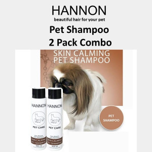 HANNON Skin Calming Pet Shampoo Duo Pack (2 x 500ml, Total = 1 Litre)