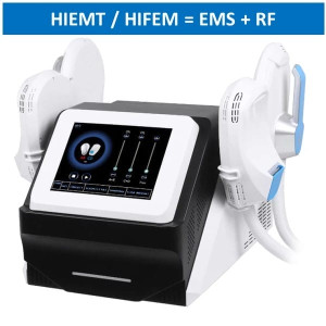 HiTechBeauty - HIEMT / HIFEM / EMS + RF Sculpting, Slimming and Muscle building EMS Sculpting Type Device (4 handles and Pelvic Floor Seat)
