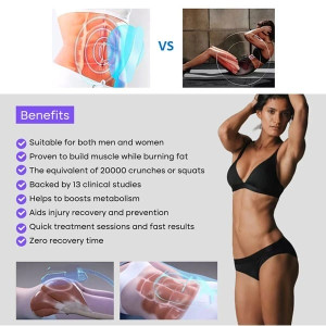 Alternative view of HiTechBeauty - HIEMT / HIFEM / EMS + RF Sculpting, Slimming and Muscle building EMS Sculpting Type Device (2 handles without the Pelvic Floor Seat)