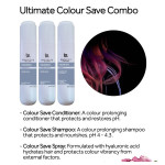 ICON Ultimate Colour Save Trio Pack (Shampoo, Conditioner and Spray 250ml) - Ideal for tinted (chemically treated), permed and highlighted hair, prevents colour fading