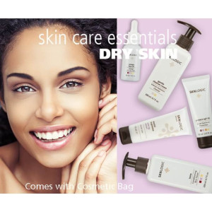 Alternative view of SKNLogic - Essentials Kit - Dry Skin (Gentle Cleanse Cream, Tone, Omega Face Oil, Moist Supreme, Protect SPF 40 and Cosmetic Bag)