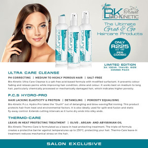 Alternative view of Bio-Kinetic - Heat Protect Travel Bundle Trio Pack (Ultra Care Cleanse, Thermo-Care & PCS Hydro-Pro) - 3 x 100ml