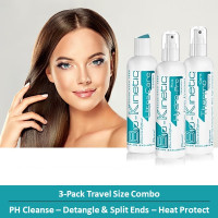 Bio-Kinetic - Heat Protect Travel Bundle Trio Pack (Ultra Care Cleanse, Thermo-Care & PCS Hydro-Pro) - 3 x 100ml