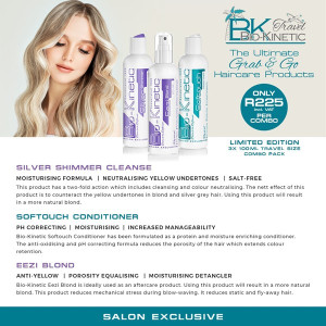 Alternative view of Bio-Kinetic - Blond Maintenance Travel Bundle Trio Pack - (Silver Shimmer Shampoo, Softouch Conditioner & Eezi Blond Spray) - 3 x 100ml