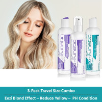 Bio-Kinetic - Blond Maintenance Travel Bundle Trio Pack - (Silver Shimmer Shampoo, Softouch Conditioner & Eezi Blond Spray) - 3 x 100ml