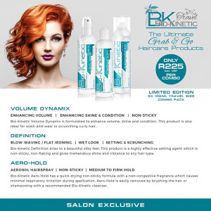 Alternative view of Bio-Kinetic - Defined Volume Hold Travel Bundle Trio Pack (Volume, Definition & Aero-Hold) - 3 x 100ml