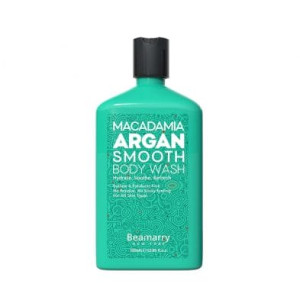Beamarry Macadamia Argan Smooth Body Wash 380ml - Shine, Smooth, Anti-Frizz. Sulfate & Paraben Free, Color Safe Formula for All Hair Types