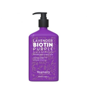Alternative view of Beamarry Lavender Biotin Purple Shampoo 380ml - Eliminates Brassy & Yellow Tones in coloured hair. Sulfate & Paraben Free, Color Safe Formula for Blond & Grey Hair