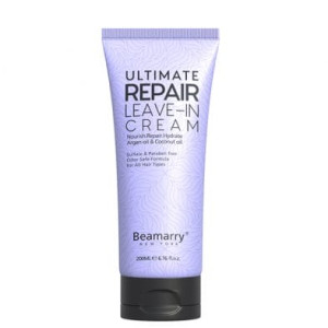 Alternative view of Beamarry Ultimate Repair Leave-in Cream 200ml - Nourish, Repair, Hydrate. Argan Oil & Cocunut Oil. Sulfate & Paraben free Color Safe Formula for All Hair Types