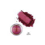 Baked blush in shade 206 Cocoa with a pink-red powder smear and the compact nearby (PHOERA)