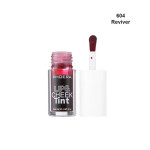 Phoera Lip & Cheek Tint bottle with wand applicator, shade 604 Reviver, on white background