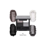 PHERA Smoke Vision 01 palette with four shades and an applicator; surrounded by swatches labeled Metal, Slated, Struck, Ignite.